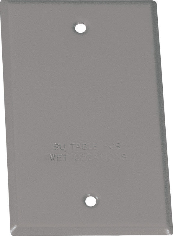 SIGMA - Sigma Engineered Solutions Rectangle Steel 1 gang Flat Box Cover [14240]