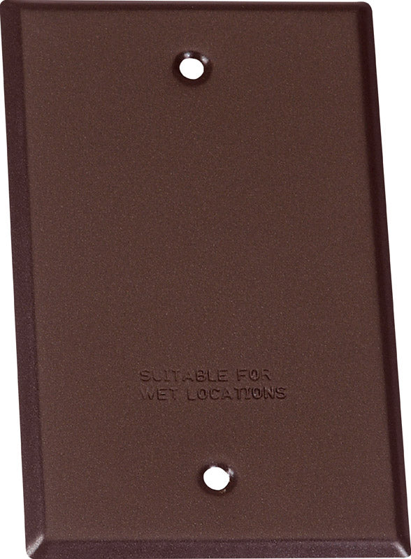 SIGMA - Sigma Engineered Solutions Rectangle Steel 1 gang Flat Box Cover [14240BR]