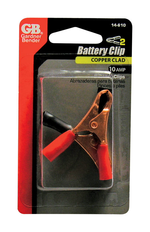 GARDNER BENDER - Gardner Bender Copper Wire Battery Clamps Multicolored 2 pk