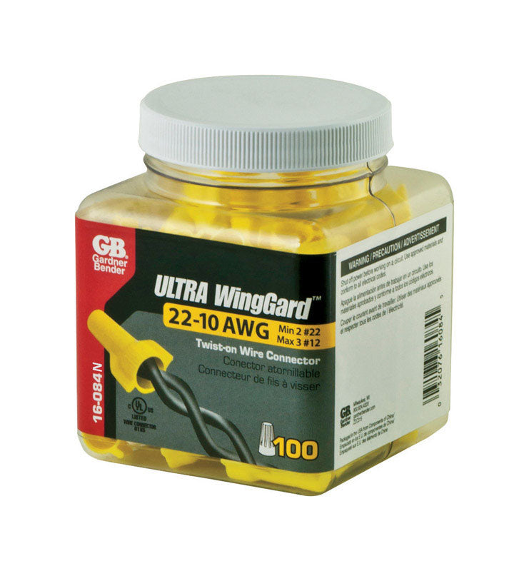 GARDNER BENDER - Gardner Bender WingGard 22-10 Ga. Copper Wire Wire Connectors Yellow 100 pk