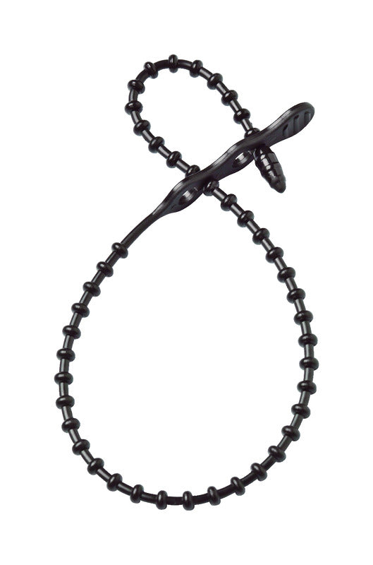 GARDNER BENDER - Gardner Bender 8 in. L Black Beaded Cable Tie 15 pk