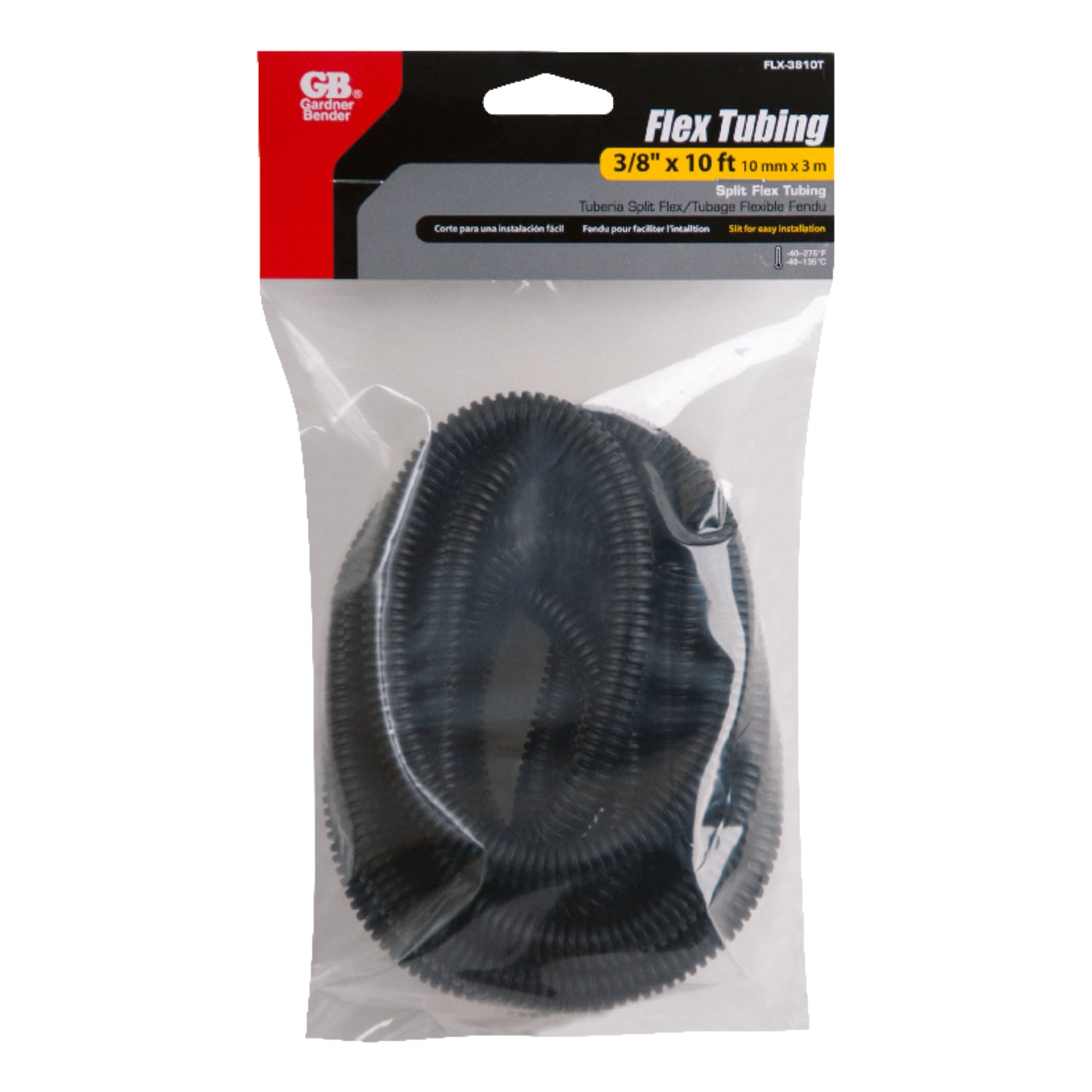 Gardner Bender 120 in. L Black Polyethylene Flex Tube - Case of 4