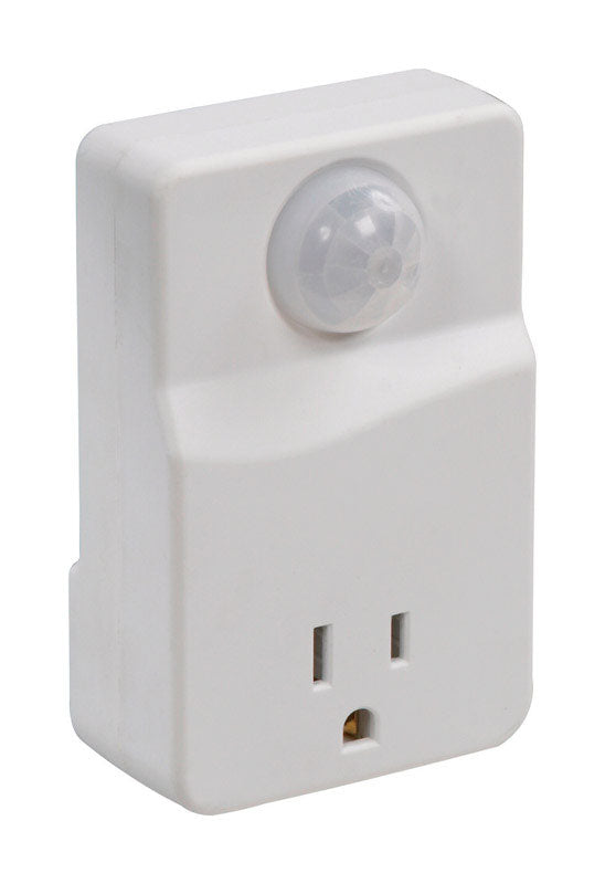 AMERTAC - Amertac White Motion Activated Plug In Light Control 1 pk