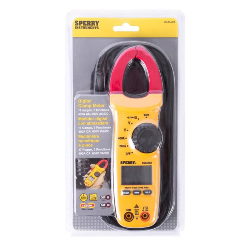 SPERRY - Sperry Snap-Around 300 - 600 V LCD AC Clamp Meter 1 pk