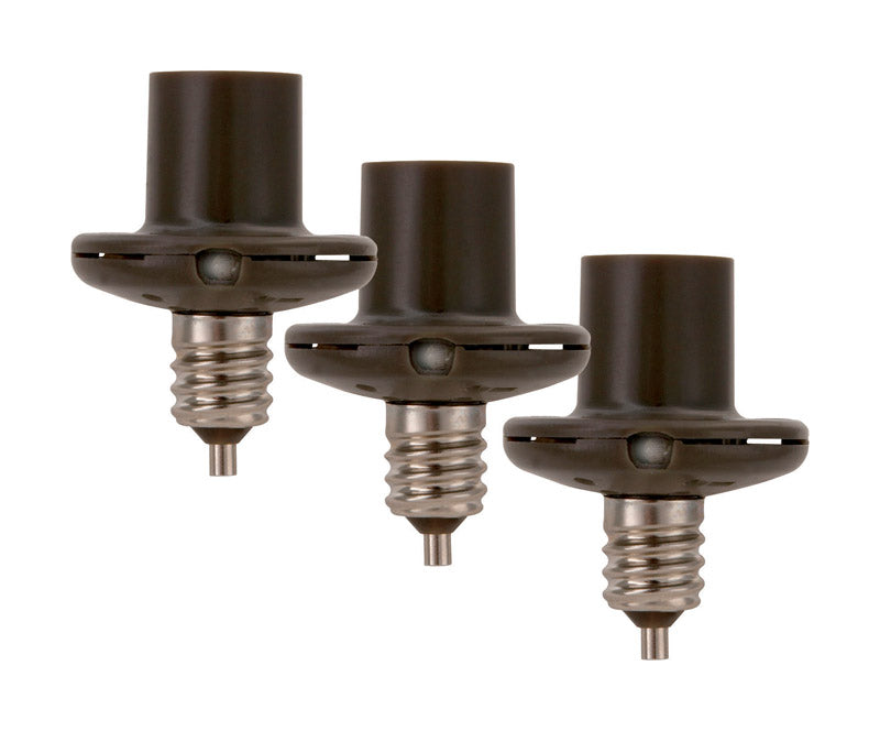 AMERTAC - Westek Bronze Photoelectric Candelabra Light Control 3 pk