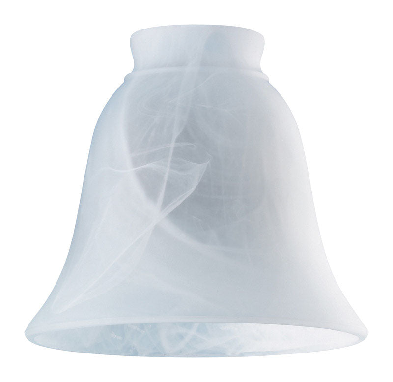 WESTINGHOUSE - Westinghouse Bell White Glass Lamp Shade 1 pk - Case of 6