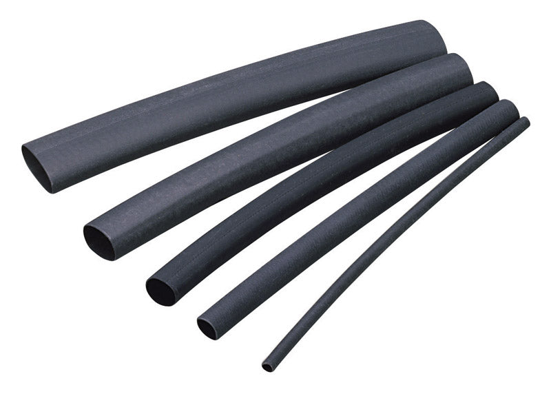 GARDNER BENDER - Gardner Bender 3/16 in. D Heat Shrink Tubing Black 8 pk