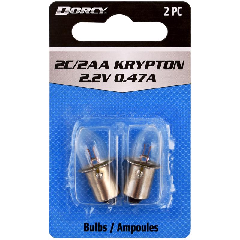 DORCY - Dorcy 2C/2AA Krypton Flashlight Bulb 2.2 V Bayonet Base - Case of 12