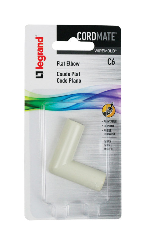 LEGRAND - Legrand Cordmate 2 3/4 in. D Plastic Electrical Conduit Elbow For AC, MC and RWFMC Cable 1 pk - Case of 10