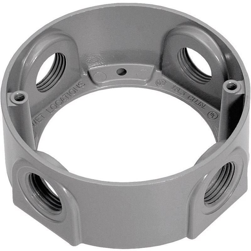 SIGMA - Sigma Engineered Solutions New Work 16.5 cu in Round Metallic Extension Ring Gray