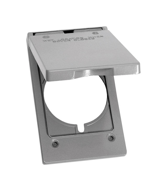 SIGMA - Sigma Engineered Solutions Rectangle Metal 1 gang 30/50 Amp Receptacle Cover