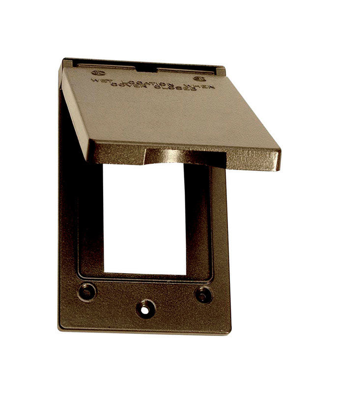 SIGMA - Sigma Engineered Solutions Rectangle Metal 1 gang Vertical GFCI Cover [14248BR]