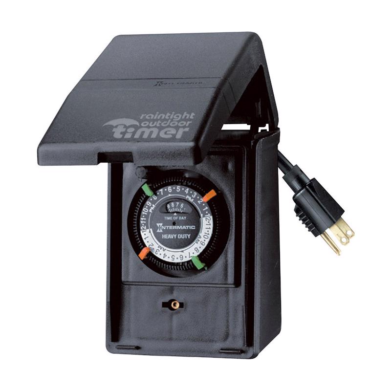 INTERMATIC - Intermatic Outdoor Heavy Duty Timer 120 V Black