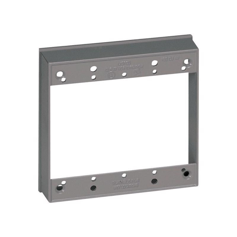 SIGMA - Sigma Engineered Solutions New Work 16 cu in Square Metallic Extension Ring Gray