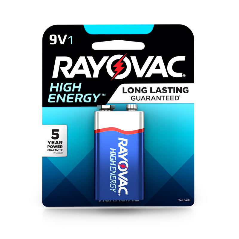 RAYOVAC - Rayovac High Energy 9-Volt Alkaline Batteries 1 pk Carded