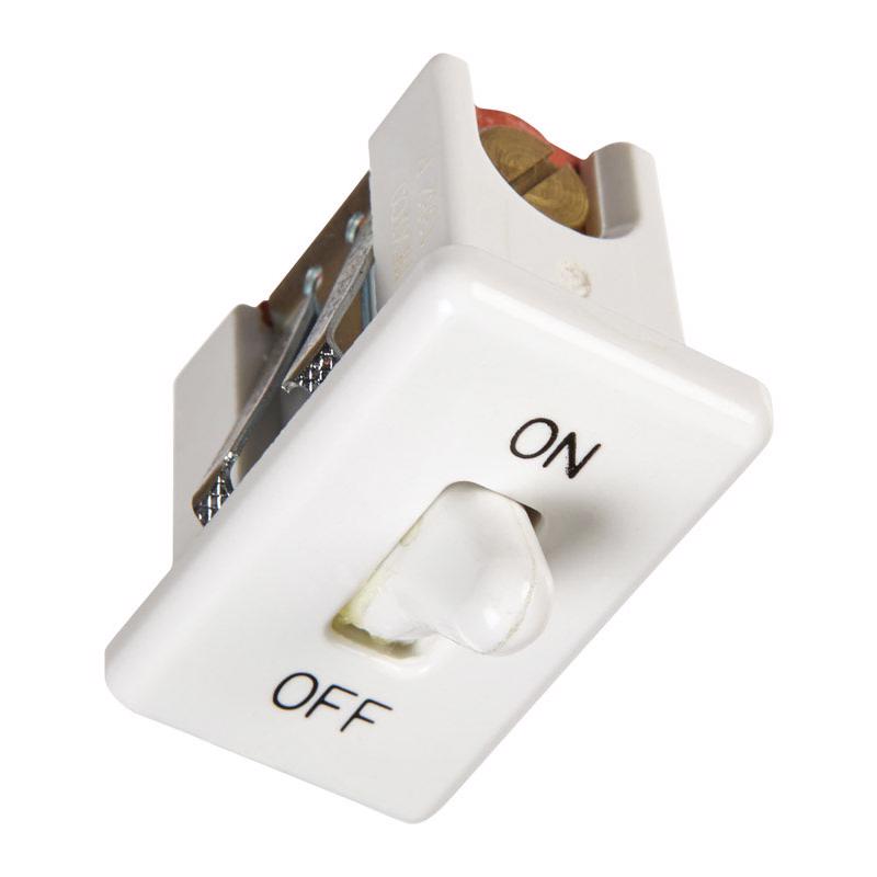 JANDORF - Jandorf 20 amps Single Pole Snap-In Toggle Appliance Switch White 1 pk