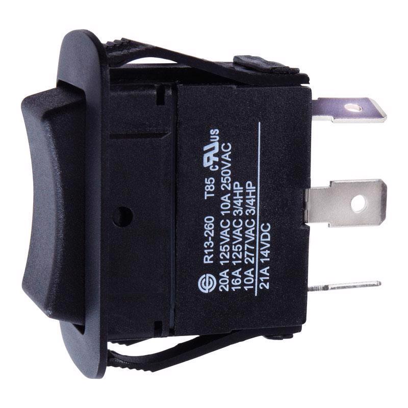 JANDORF - Jandorf 20 amps Single Pole Rocker Automotive/Marine Switch Black 1 pk