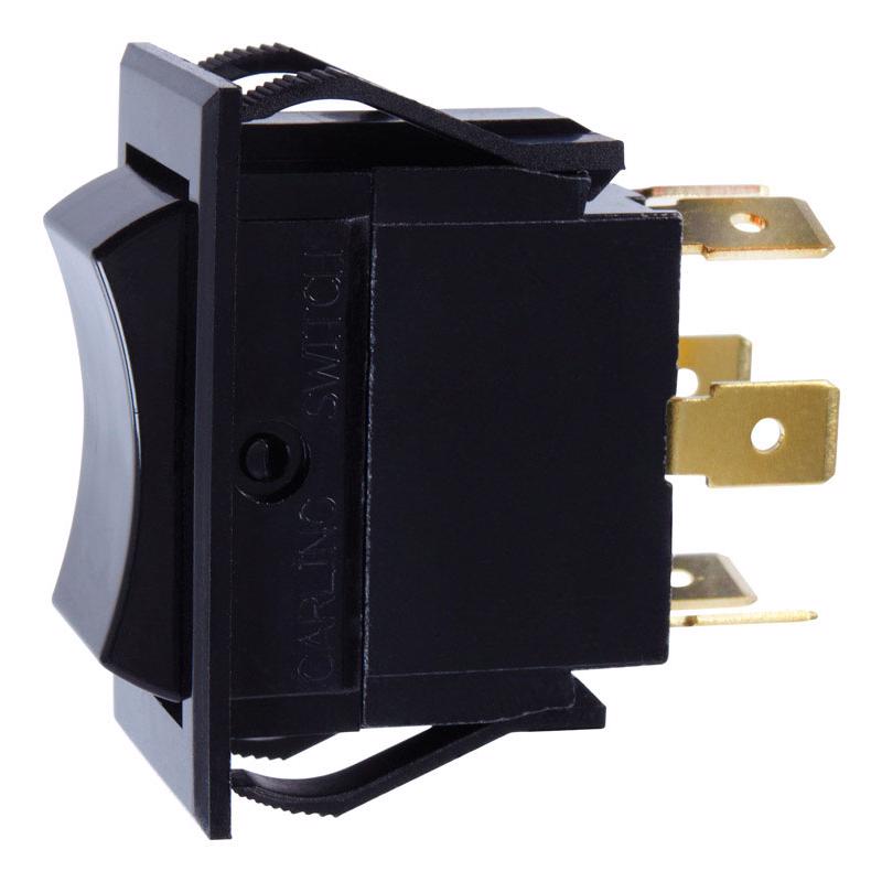 JANDORF - Jandorf 15 amps Double Pole Rocker Automotive/Marine Switch Black 1 pk