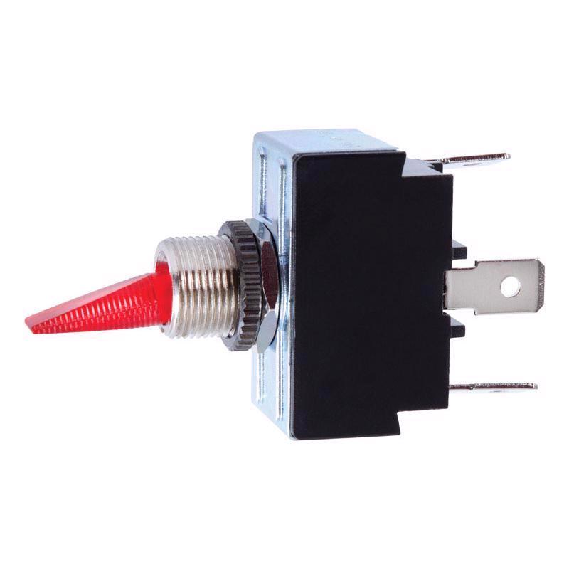 JANDORF - Jandorf 21 amps Single Pole Toggle Automotive/Marine Switch Red/Silver 1 pk