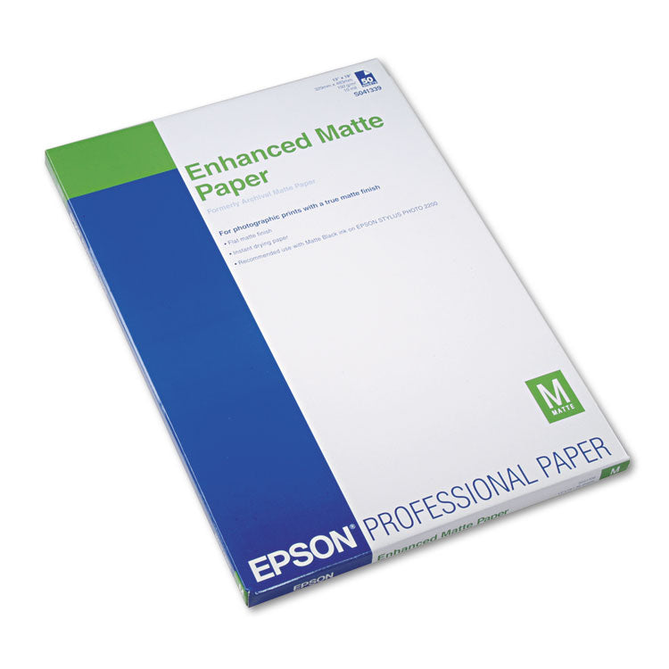 Epson - Ultra Premium Matte Presentation Paper, 10 mil, 13 x 19, Matte White, 50/Pack