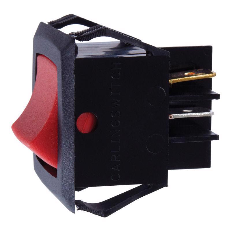 JANDORF - Jandorf 20 amps Double Pole Rocker Power Tool Switch Black/Red 1 pk