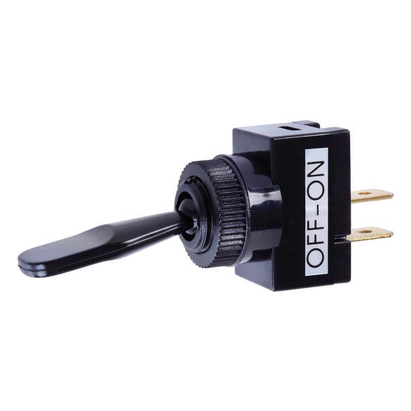 JANDORF - Jandorf 20 amps Single Pole Toggle Automotive/Marine Switch Black 1 pk [61112]