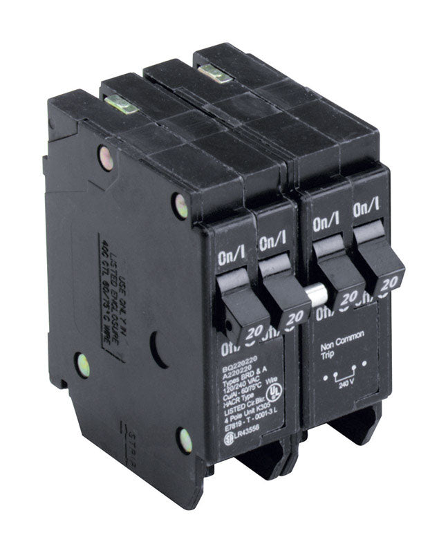 CUTLER HAMMER - Eaton Cutler-Hammer 20/20 amps Plug In 4-Pole Circuit Breaker