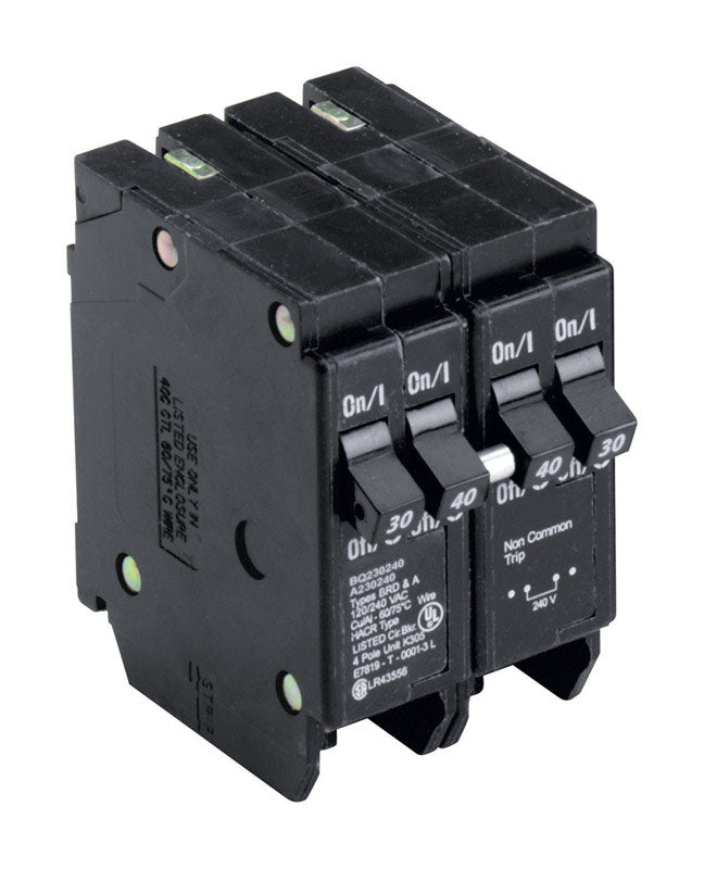 CUTLER HAMMER - Eaton Cutler-Hammer 30/40 amps Plug In 4-Pole Circuit Breaker