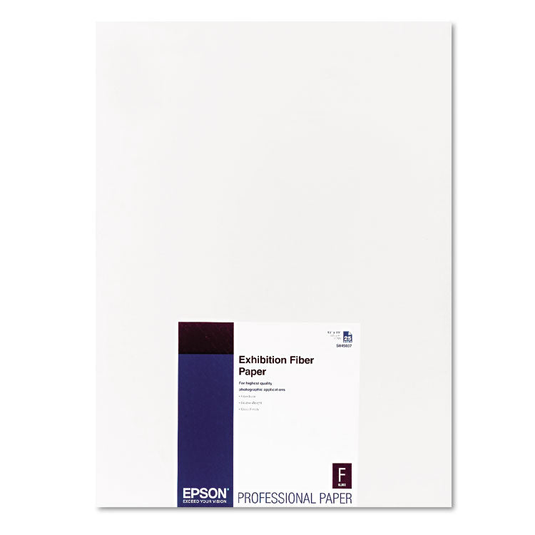 Epson - Exhibition Fiber Paper, 13 mil, 13 x 19, White, 25/Pack