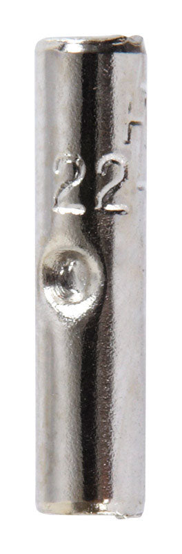 JANDORF - Jandorf 22-18 Ga. Insulated Wire Terminal Butt Splice Silver 5 pk