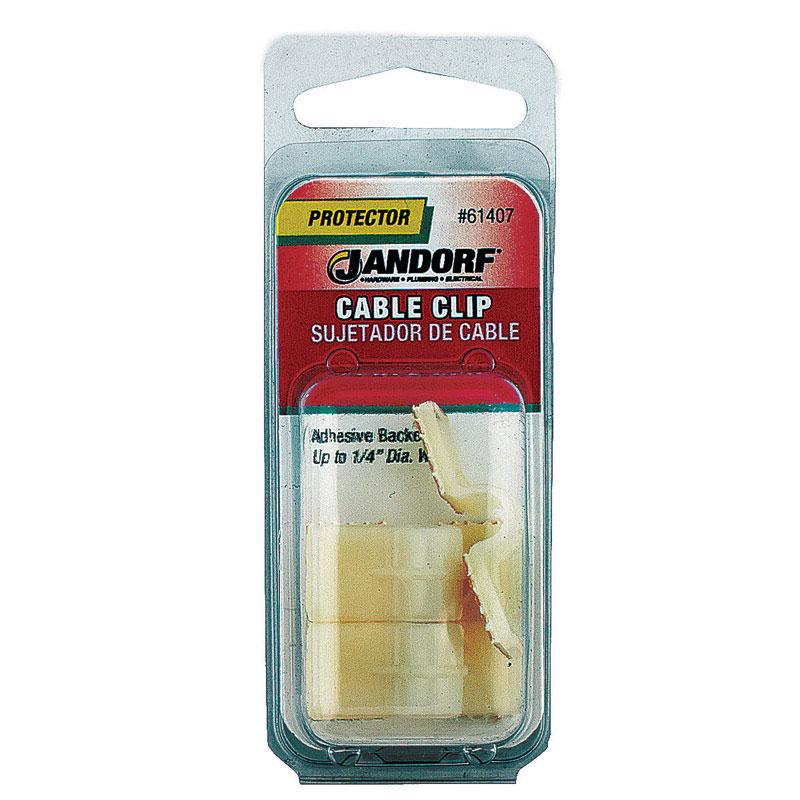 JANDORF - Jandorf 1/4 in. D X 1.38 in. L Natural Nylon Cable Clip