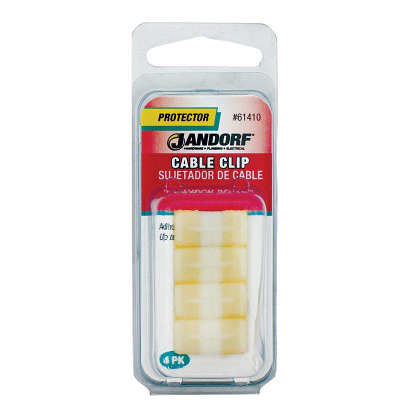 JANDORF - Jandorf 1/8 in. D X 0.76 in. L Natural Nylon Cable Clip