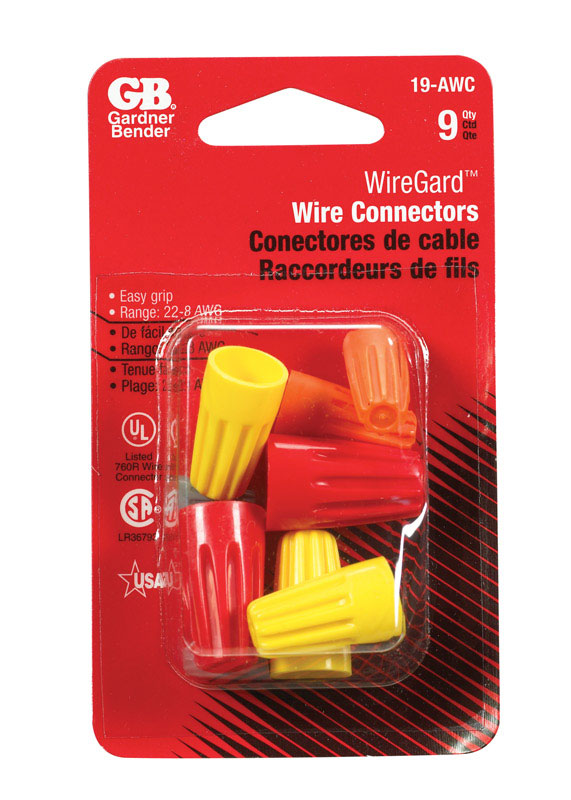 GARDNER BENDER - Gardner Bender WireGard Wire Connector Multicolored 9 pk