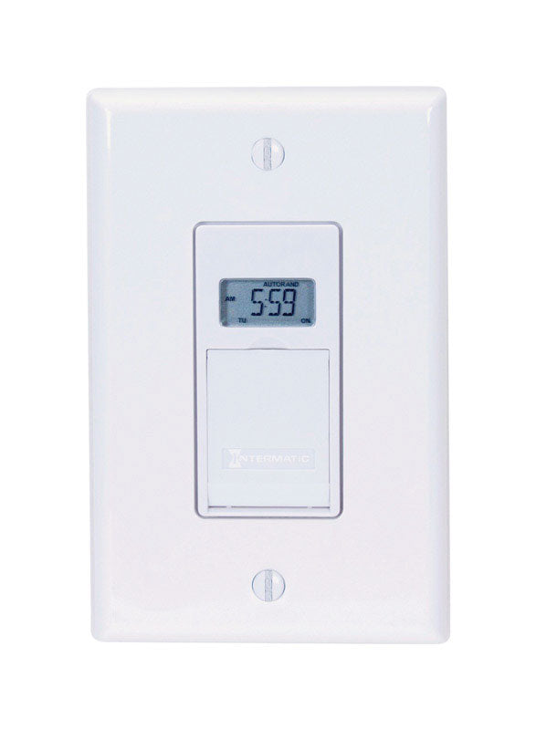 INTERMATIC - Intermatic Indoor 7 Day Digital In Wall Timer 125 V White