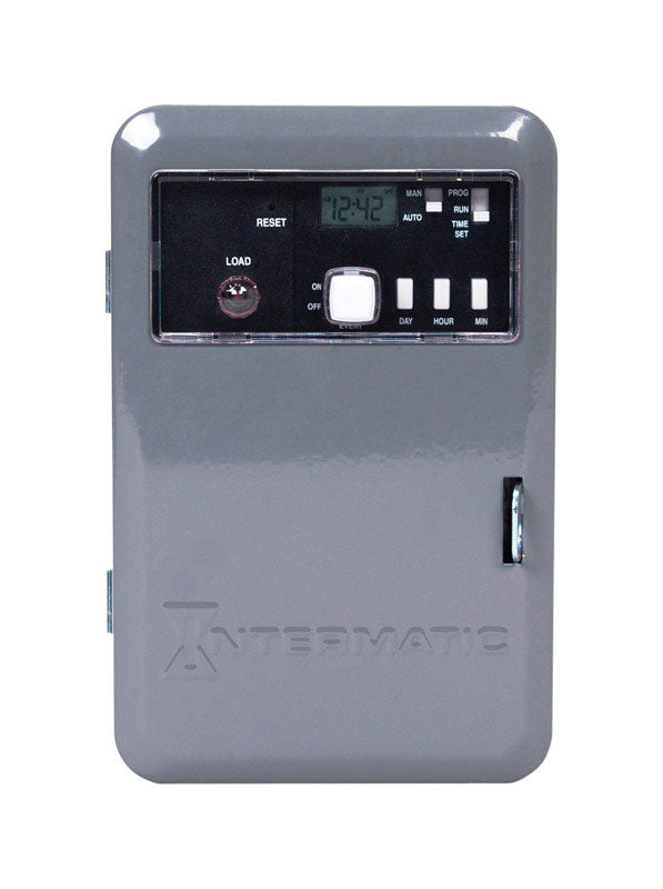 INTERMATIC - Intermatic Indoor Electronic Time Switch 240 V Gray