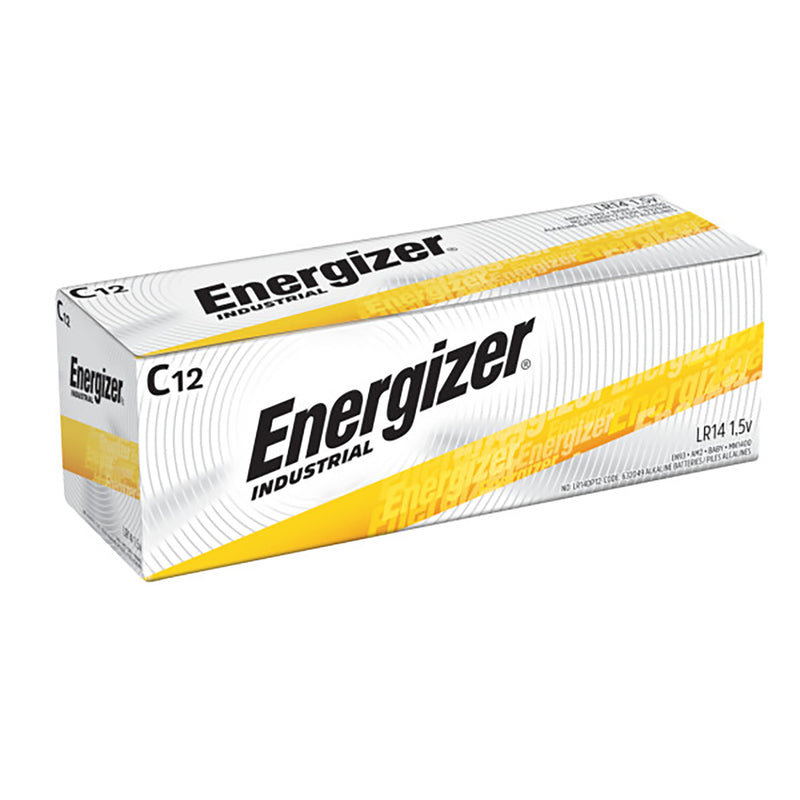 ENERGIZER - Energizer Industrial C Alkaline Batteries 12 pk Boxed