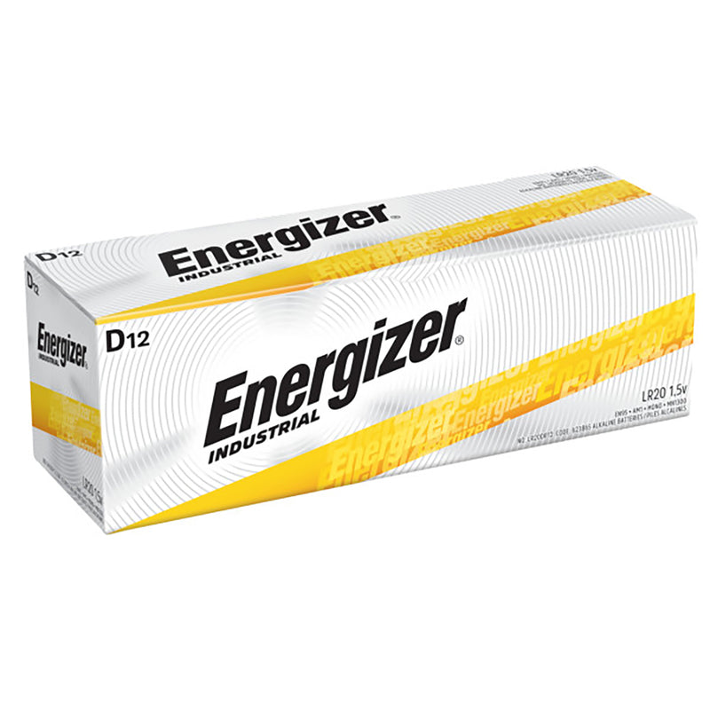 ENERGIZER - Energizer Industrial D Alkaline Batteries 12 pk Boxed