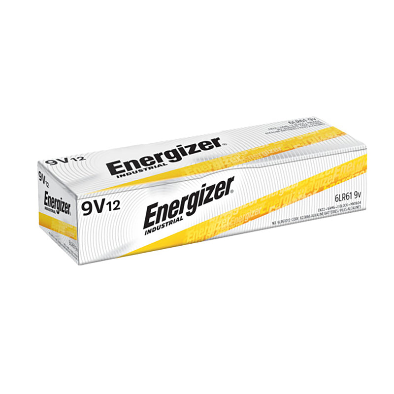 ENERGIZER - Energizer Industrial 9-Volt Alkaline Batteries 12 pk Boxed