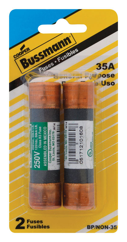 BUSSMANN - Bussmann 35 amps Non Current Fuse 2 pk