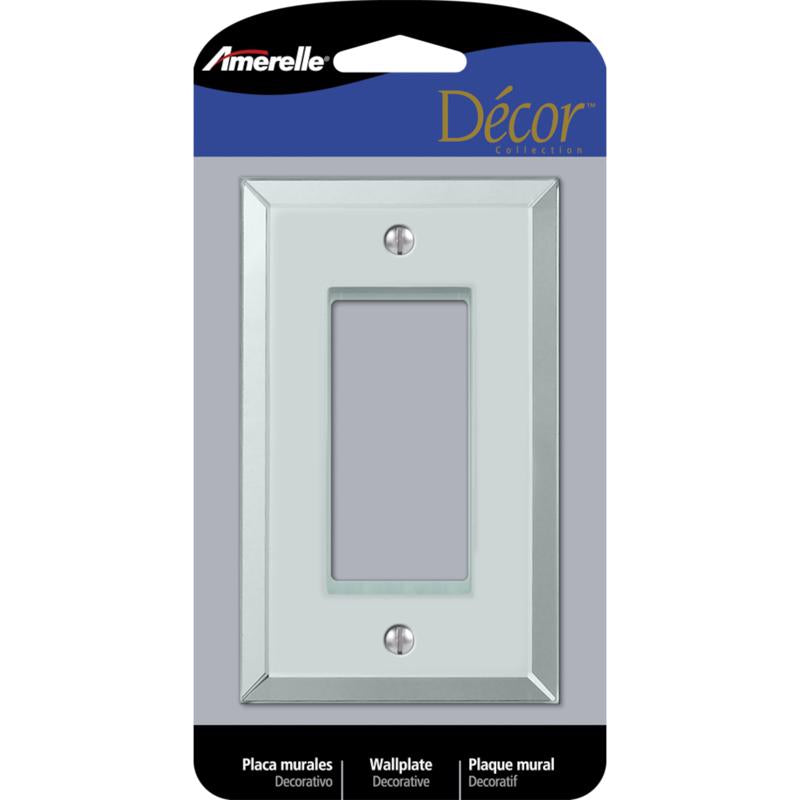 AMERELLE - Amerelle Clear 1 gang Acrylic Decorator Wall Plate 1 pk