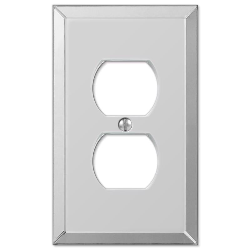 AMERELLE - Amerelle Clear 1 gang Acrylic Duplex Wall Plate 1 pk