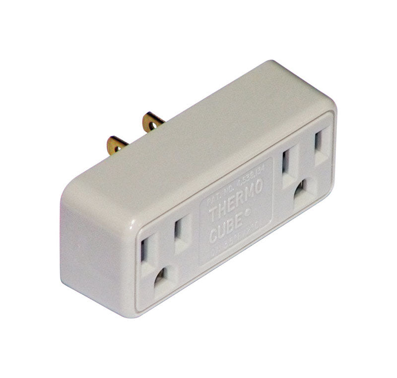 THERMOCUBE - Thermocube Non-Polarized 2 outlets Thermostatically Controlled Outlet 1 pk [TC-2]