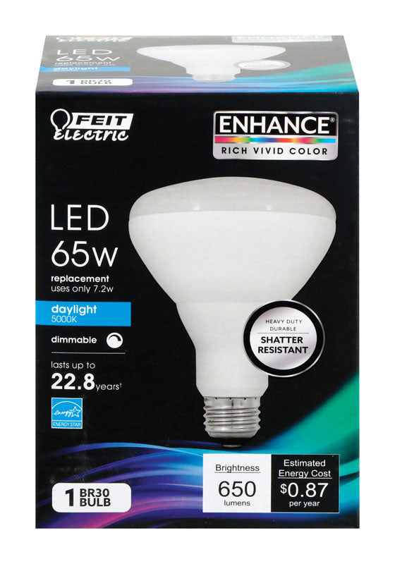 FEIT - Feit BR30 E26 (Medium) LED Bulb Daylight 65 Watt Equivalence 1 pk