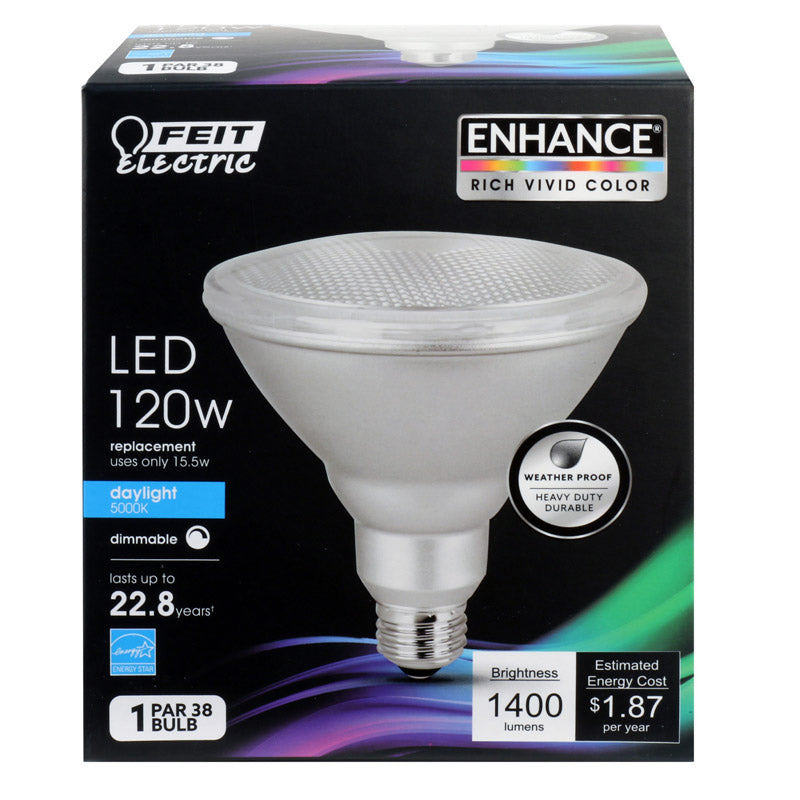 FEIT - Feit Enhance PAR38 E26 (Medium) LED Bulb Daylight 120 Watt Equivalence 1 pk