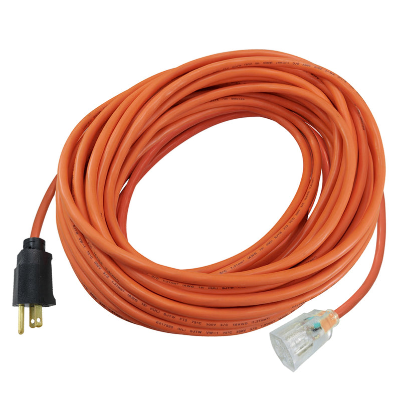 PROJEX - Projex Indoor or Outdoor 100 ft. L Orange Extension Cord 12/3 SJTW