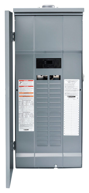 SQUARE D - Square D HomeLine 200 amps 120/240 V 30 space 60 circuits Wall Mount Main Breaker Load Center [HOM3060M200PRB]