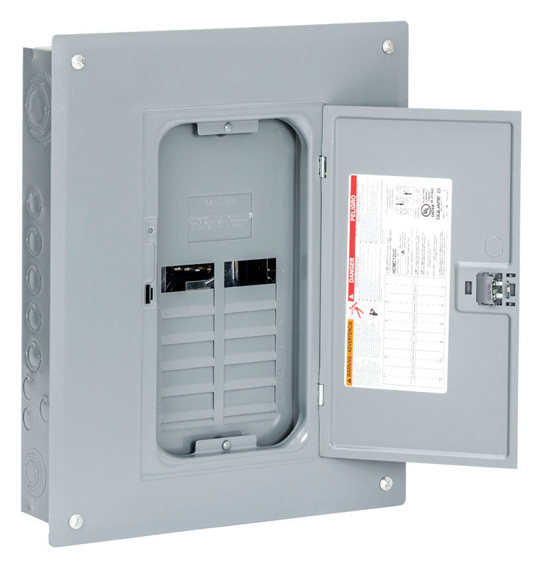 SQUARE D - Square D HomeLine 125 amps 120/240 V 8 space 16 circuits Main Lug Load Center