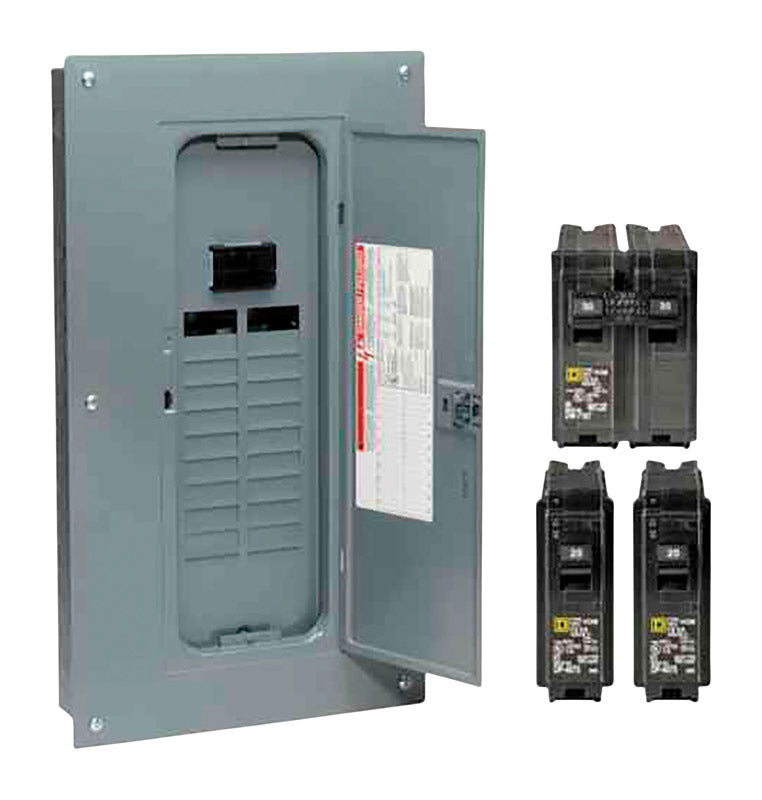 SQUARE D - Square D HomeLine 100 amps 120/240 V 20 space 40 circuits Combination Mount Main Breaker Load Center [HOM2040M100PCVP]