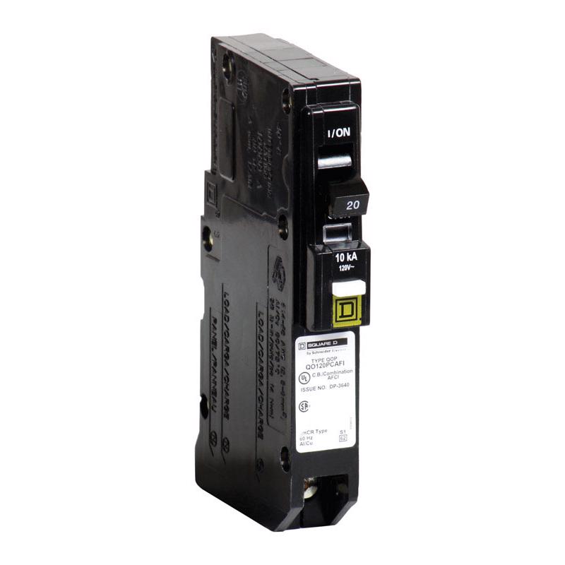 SQUARE D - Square D QO 20 amps Arc Fault Single Pole Circuit Breaker