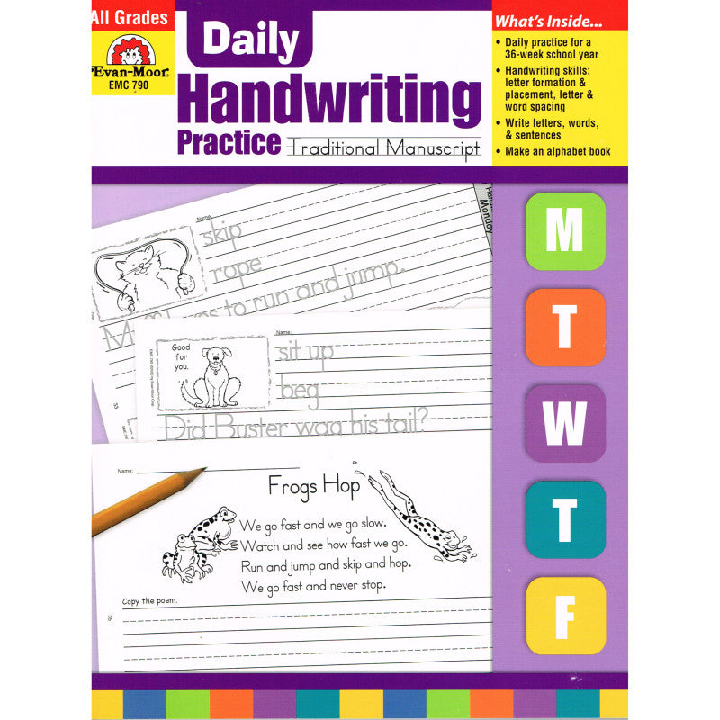 EVAN-MOOR - Daily Handwriting Practice Book: Traditional Manuscript